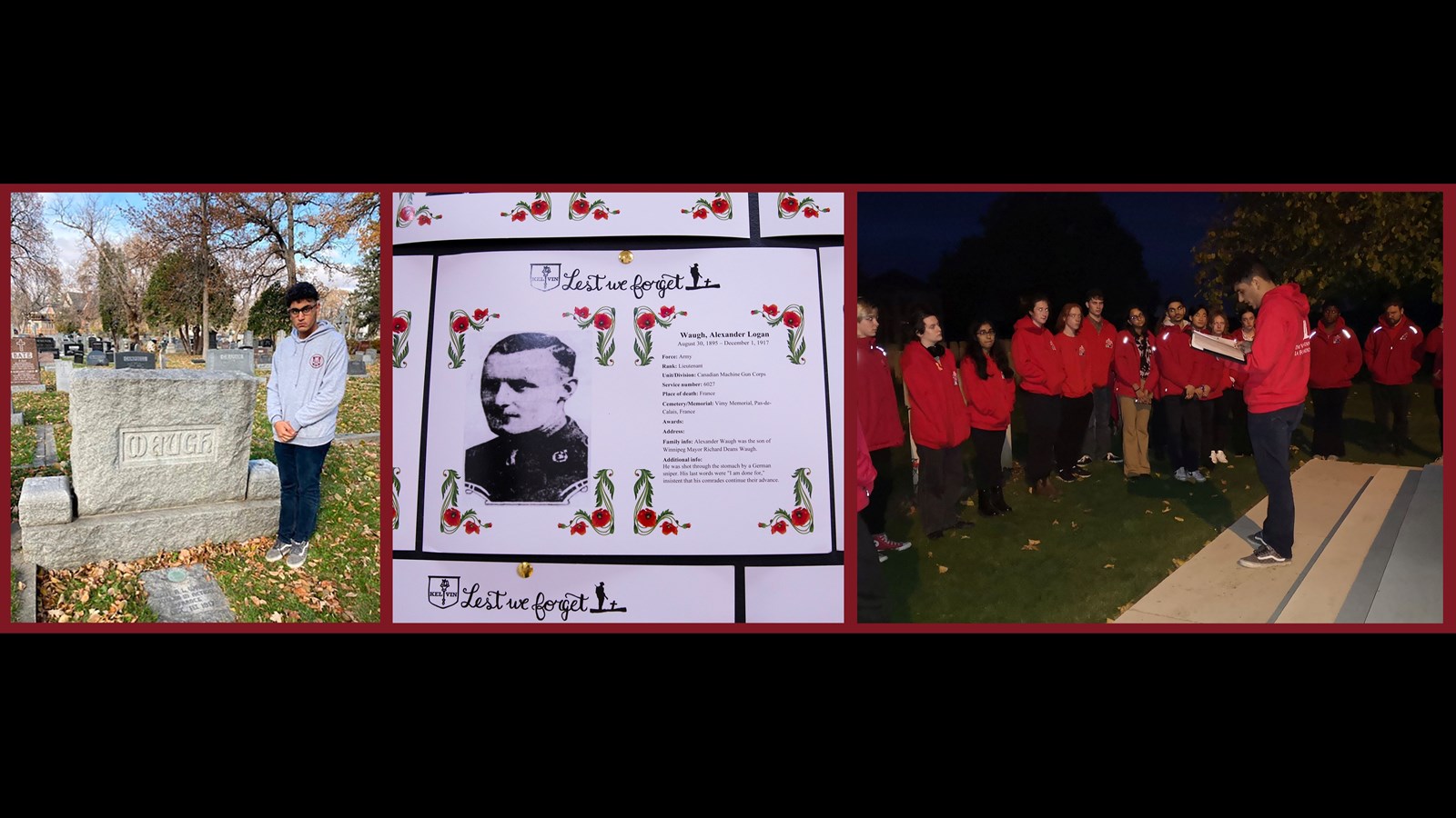 Uday Bhardwaj had the unique experience of telling Alexander Logan Waugh's story in France this past November.